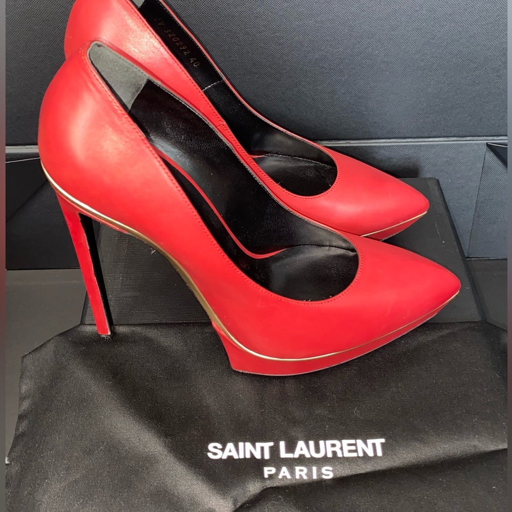 Saint Laurent Paris heels - Size: EU 40 - Color: Red